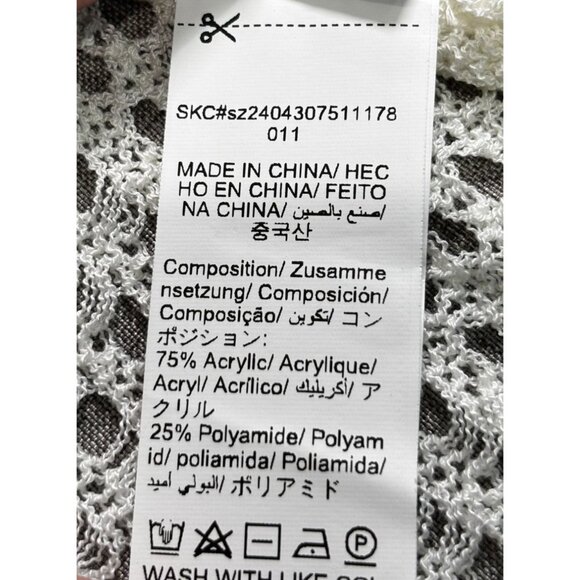 Shein Curve Open-Front Crochet Knit Cardigan - Picture 5 of 9